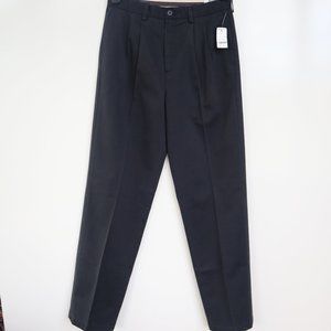 BROOKS BROTHERS Pleated Navy Blue Chino Size: 18 ( 29 waist )